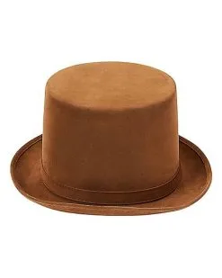 Spirit Halloween Brown Top Hat - Deluxe -Costume Themes Shop 01572973 e