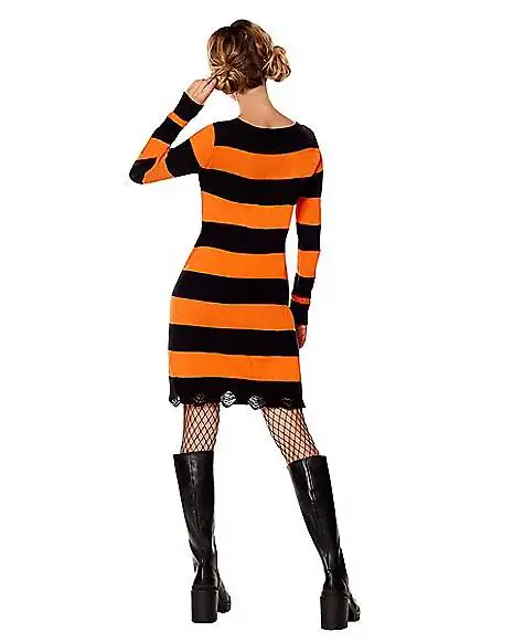 Spirit Halloween Adult Pumpkin Sweater Dress 4 Spirit Halloween Adult Pumpkin Sweater Dress - Image 2