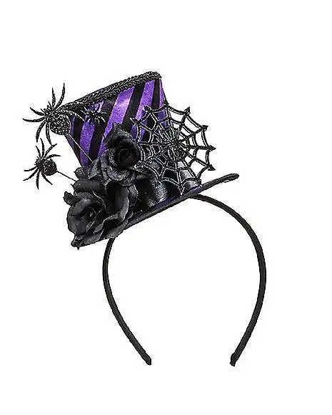 Spirit Halloween Spider Mini Top Hat Headband 3 Spirit Halloween Spider Mini Top Hat Headband
