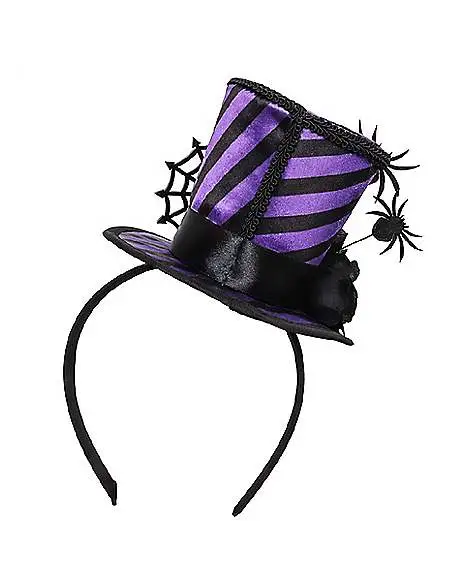 Spirit Halloween Spider Mini Top Hat Headband 4 Spirit Halloween Spider Mini Top Hat Headband - Image 2