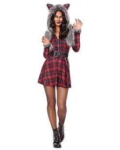 Default 38 Spirit Halloween Adult Wolf Dress Costume