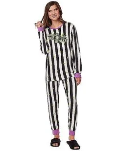 Spirit Halloween Beetlejuice Pajama Set 8 Spirit Halloween Beetlejuice Pajama Set -Costume Themes Shop 01578285 c