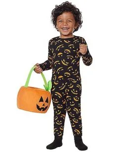 Spirit Halloween Toddler Jack-O'-Lantern Pajama Set 8 Spirit Halloween Toddler Jack-O'-Lantern Pajama Set -Costume Themes Shop 01578616 a