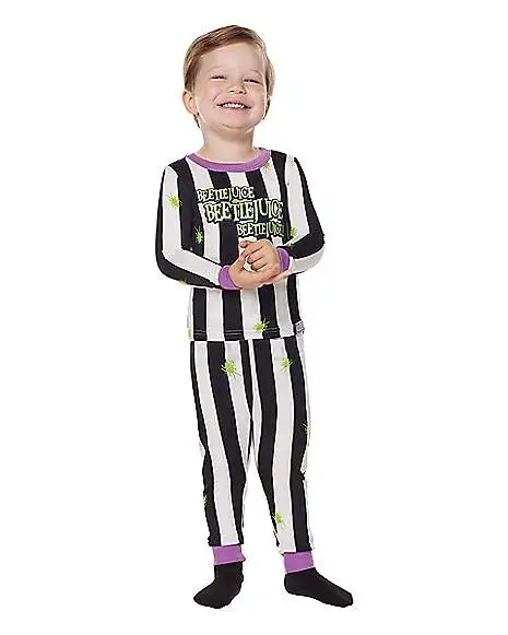 Spirit Halloween Toddler Beetlejuice Pajama Set 5 Spirit Halloween Toddler Beetlejuice Pajama Set - Image 3