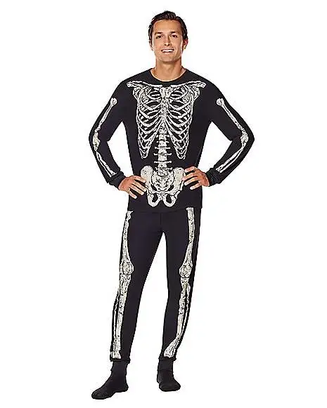 Spirit Halloween Skeleton Pajama Set 3 Spirit Halloween Skeleton Pajama Set