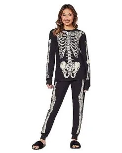 Spirit Halloween Skeleton Pajama Set 6 Spirit Halloween Skeleton Pajama Set -Costume Themes Shop 01579143 b
