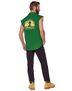 Spirit Halloween Johnny Hardwood's Landscape Cut Off Shirt -Costume Themes Shop 01579606 b