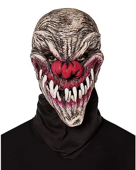 Spirit Halloween UV Light Reactive Last Laugh Hooded Mask 3 Spirit Halloween UV Light Reactive Last Laugh Hooded Mask