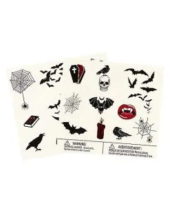 Spirit Halloween Vampire Temporary Tattoos
