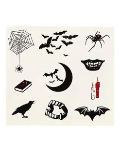 Spirit Halloween Vampire Temporary Tattoos -Costume Themes Shop 01580661 c