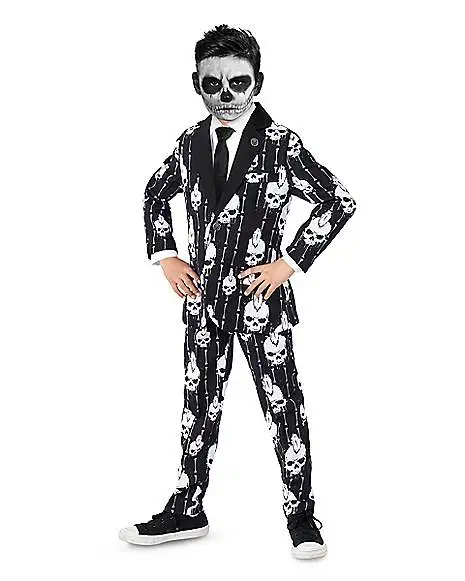 Spirit Halloween Kids Punk Skeleton Suit Costume 3 Spirit Halloween Kids Punk Skeleton Suit Costume