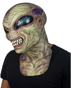 Spirit Halloween Green Alien Full Mask 8 Spirit Halloween Green Alien Full Mask -Costume Themes Shop 01582659 c