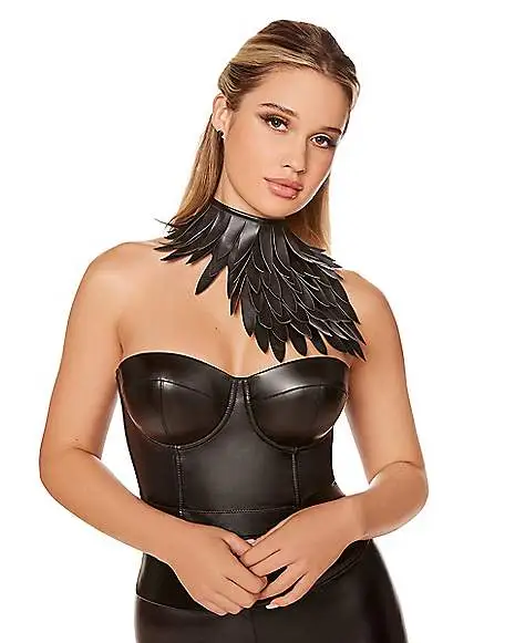 Spirit Halloween Fallen Angel Choker Necklace 3 Spirit Halloween Fallen Angel Choker Necklace