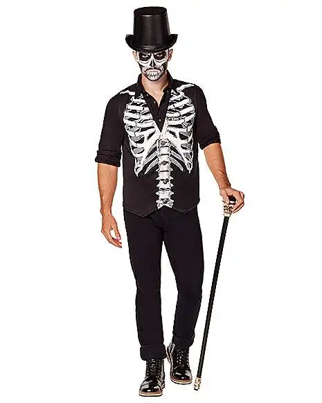 Spirit Halloween Adult Skeleton Vest 3 Spirit Halloween Adult Skeleton Vest
