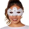 Spirit Halloween Angel White Lace Eye Half Mask 1 Spirit Halloween Angel White Lace Eye Half Mask -Costume Themes Shop 01589415 a