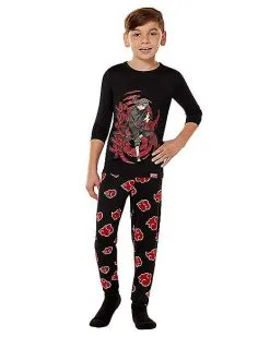 Spirit Halloween Kids Itachi Akatsuki Pajama Set - Naruto Shippuden