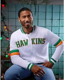 Spirit Halloween Adult Hawkins Track Jacket - Stranger Things -Costume Themes Shop 01596717 c