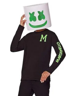 Spirit Halloween Kids Glow In The Dark Marshmello Costume Kit 9 Spirit Halloween Kids Glow In The Dark Marshmello Costume Kit -Costume Themes Shop 01597269 c