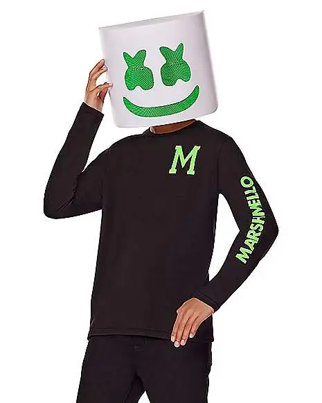 Spirit Halloween Kids Glow In The Dark Marshmello Costume Kit 5 Spirit Halloween Kids Glow In The Dark Marshmello Costume Kit - Image 3
