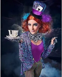 Spirit Halloween Adult Mad Hatter Jumpsuit Costume -Costume Themes Shop 01597400 d