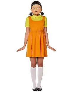 Spirit Halloween Adult Young-hee Doll Dress Costume - Squid Game