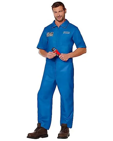 Spirit Halloween Adult Rod's Pipe And Drain Jumpsuit Costume 3 Spirit Halloween Adult Rod's Pipe And Drain Jumpsuit Costume