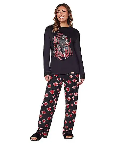 Spirit Halloween Itachi Akatsuki Pajama Set - Naruto Shippuden 5 Spirit Halloween Itachi Akatsuki Pajama Set - Naruto Shippuden - Image 3