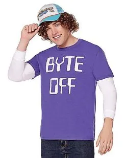 Spirit Halloween Adult Byte Off T Shirt - Stranger Things