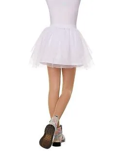 Spirit Halloween Kids White Tulle Skirt -Costume Themes Shop 01600154 b