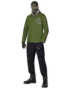 Spirit Halloween Adult The Riddler Jacket - The Batman -Costume Themes Shop 01601400 c