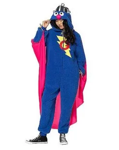 Spirit Halloween Adult Super Grover Union Suit - Sesame Street 8 Spirit Halloween Adult Super Grover Union Suit - Sesame Street -Costume Themes Shop 01601558 c
