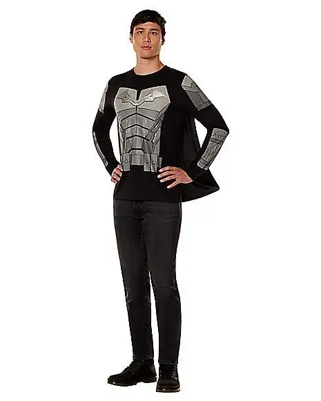 Spirit Halloween Caped Batman Long Sleeve T Shirt 5 Spirit Halloween Caped Batman Long Sleeve T Shirt - Image 3