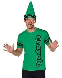 Spirit Halloween Shamrock Green Crayon Costume Kit - Crayola