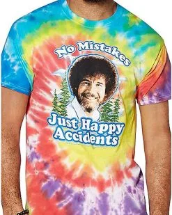 Spirit Halloween Happy Accidents Tie Dye Bob Ross T Shirt 8 Spirit Halloween Happy Accidents Tie Dye Bob Ross T Shirt -Costume Themes Shop 03211547 c