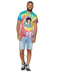 Spirit Halloween Happy Accidents Tie Dye Bob Ross T Shirt 9 Spirit Halloween Happy Accidents Tie Dye Bob Ross T Shirt -Costume Themes Shop 03211547 d