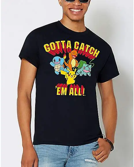 Spirit Halloween Gotta Catch 'Em All T Shirt - Pokemon 3 Spirit Halloween Gotta Catch 'Em All T Shirt - Pokemon