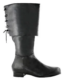 Spirit Halloween Black Pirate Boots