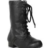 Spirit Halloween Kids Black Combat Boots 1 Spirit Halloween Kids Black Combat Boots -Costume Themes Shop 07153315 a