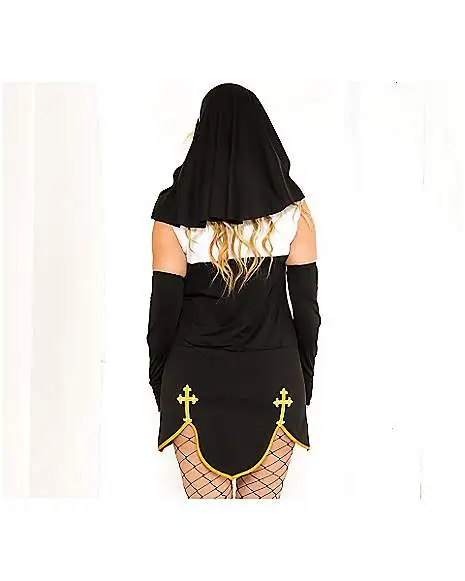 Spirit Halloween Adult Bad Habit Nun Costume 6 Spirit Halloween Adult Bad Habit Nun Costume - Image 4