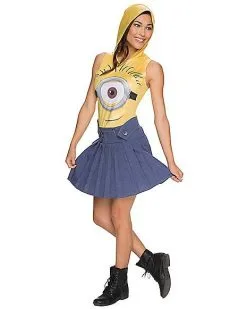 Spirit Halloween Adult Hooded Minions Costume - Minions Movie