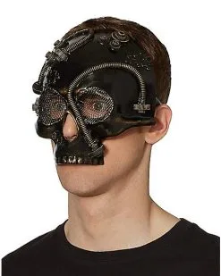 Spirit Halloween Steampunk Skull Half Mask 7 Spirit Halloween Steampunk Skull Half Mask -Costume Themes Shop 07392665 c