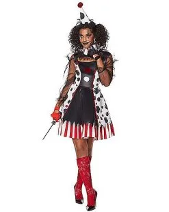 Spirit Halloween Adult Twisted Clown Costume -Costume Themes Shop 07467277 c