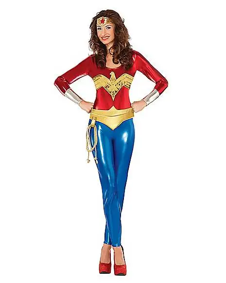 Spirit Halloween Adult Wonder Woman Catsuit Costume - DC Comics 3 Spirit Halloween Adult Wonder Woman Catsuit Costume - DC Comics