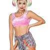 Spirit Halloween Velour Harley Quinn Crop Top - Birds Of Prey 2 Spirit Halloween Velour Harley Quinn Crop Top - Birds Of Prey -Costume Themes Shop 07563075 a