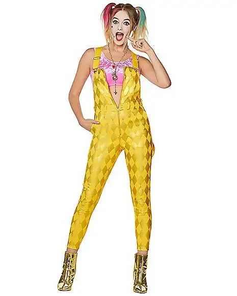 Spirit Halloween Harley Quinn Overall Jumpsuit - Birds Of Prey 3 Spirit Halloween Harley Quinn Overall Jumpsuit - Birds Of Prey