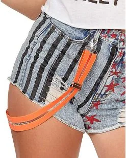 Spirit Halloween Harley Quinn Denim Shorts And Suspenders - Birds Of Prey 9 Spirit Halloween Harley Quinn Denim Shorts And Suspenders - Birds Of Prey -Costume Themes Shop 07563174 d