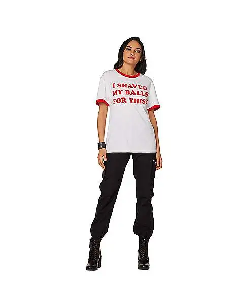 Spirit Halloween I Shaved My Balls For This Harley Quinn T Shirt - Birds Of Prey 3 Spirit Halloween I Shaved My Balls For This Harley Quinn T Shirt - Birds Of Prey