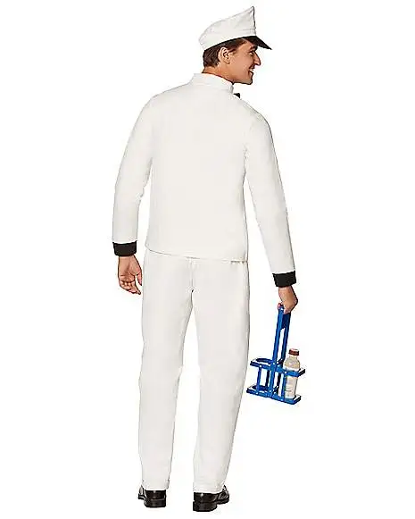 Spirit Halloween Adult Retro Milk Man Costume 5 Spirit Halloween Adult Retro Milk Man Costume - Image 3