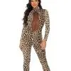 Spirit Halloween Sexy Cat Jumpsuit And Headband -Costume Themes Shop 07649213 a